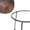 Vintiquewise Outdoor Small Red and Grey Grill Clay Fire Pit and Accent Design and Metal Stand QI004353 - alternate 7
